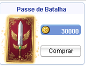Item Passe de Batalha na Loja de Cash, por 30.000 Cash Points